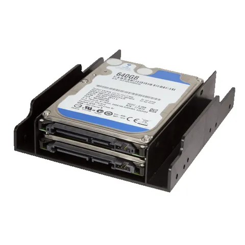 LogiLink AD0010 drive bay panel 2x 3.5" Bezel panel Black – image 2