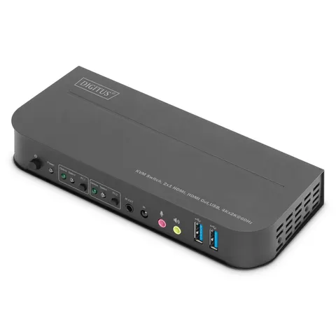 DIGITUS DIGI DS-12874 - 2-port KVM switch, HDMI – image 2