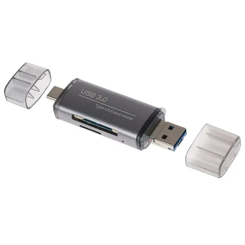 Maplin USB-C and USB-A 3.0 SD Multi Card Reader SDXC/ SDHC/ MicroSDXC – image 2