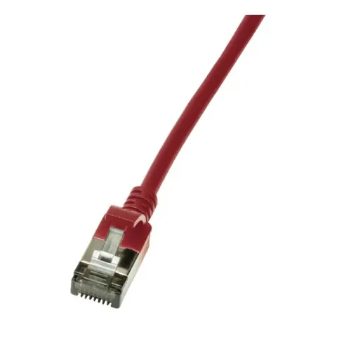LogiLink Slim U/FTP networking cable Red 1 m Cat6a U/FTP (STP) – image 2