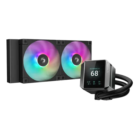 DeepCool MYSTIQUE 240 ARGB Processor All-in-one liquid cooler 12 cm Bl – image 2