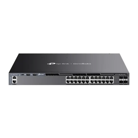 TP-Link Omada 24-Port Gigabit Stackable L3 Managed PoE+ Switch with 4 – image 2