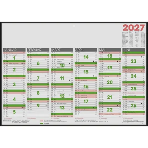 Tafelkalender 2027 | A4 quer – Bild 2