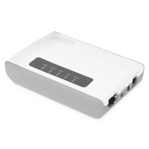 Digitus 2 Port USB 2.0 Wireless Multi-Functional Network Server. 300 M – image 2
