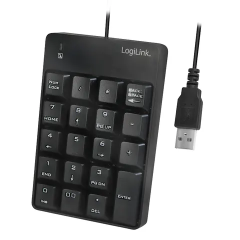 LogiLink ID0184 numeric keypad Laptop Black – image 2