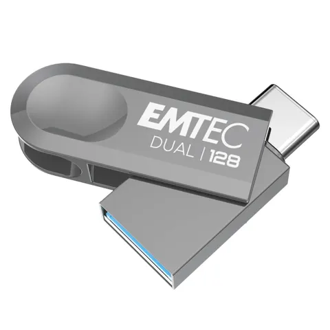 EMTEC 128GB Dual USB-A 3.2 / USB-C D280 Flash Drive – image 2