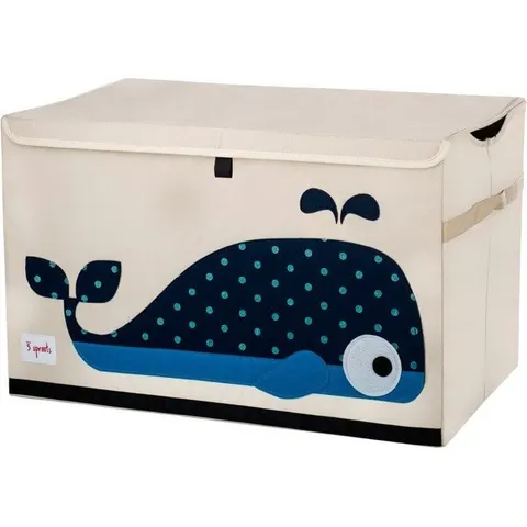 Coffre à jouets 3 Sprouts Baleine – Bleu – image 3