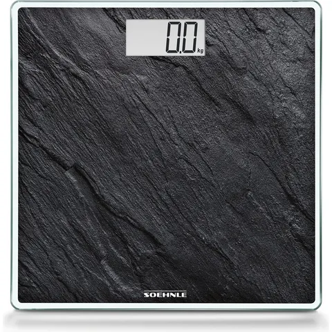 Style Sense Compact 300 Electronic bathroom scale stone pattern anthracite – image 2