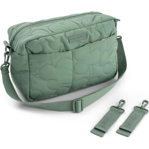 Done By Deer Quilted Stroller Bag, green – image 2
