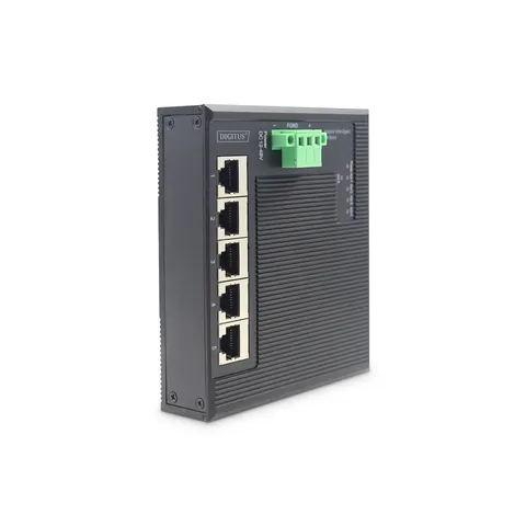Digitus 5 Port Gigabit Ethernet Network Switch. Flat. Industria – image 2