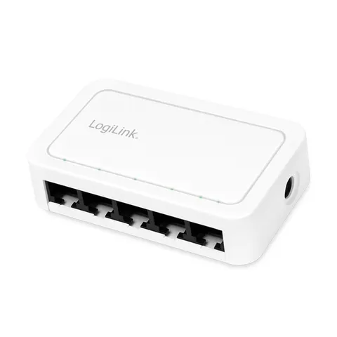 LogiLink Desktop Gigabit Ethernet Switch 5-port. plastic case. white – image 2