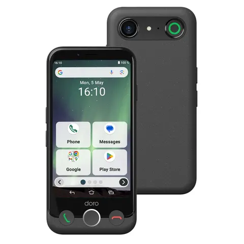 SIM Free Doro Aurora A10 64GB Mobile Phone - Graphite – image 2