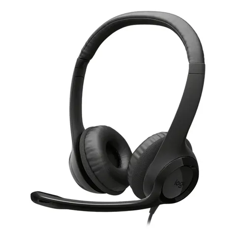 Logitech H390 Laptop and PC Wired Headset - Black – image 2