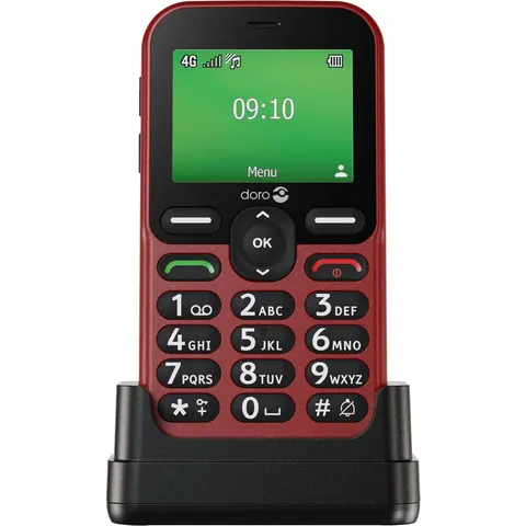 SIM Free Doro Leva E10 Mobile Phone - Red – image 2