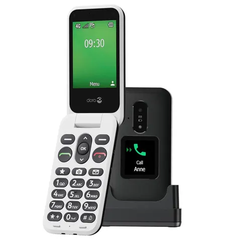SIM Free Doro Leva E30 Mobile Phone - Black and White – image 2