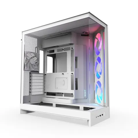 NZXT H9 Flow RGB Midi Tower White – image 2