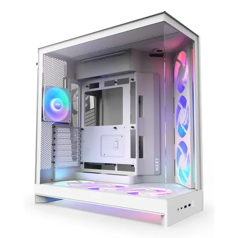 NZXT H9 Flow RGB+ Midi Tower White – image 2