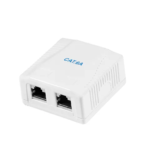 LogiLink Cat.6A Surface Mounted Box 2 x RJ45. shielded – image 2