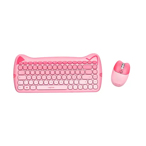 LogiLink Kids Keyboard 2.4G Combo set. pink – image 2