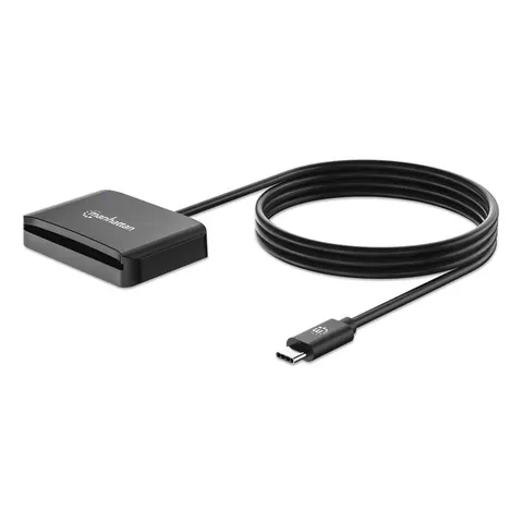 Manhattan USB-C Contact Smart Card Reader with MicroSD slot. USB Type – image 2