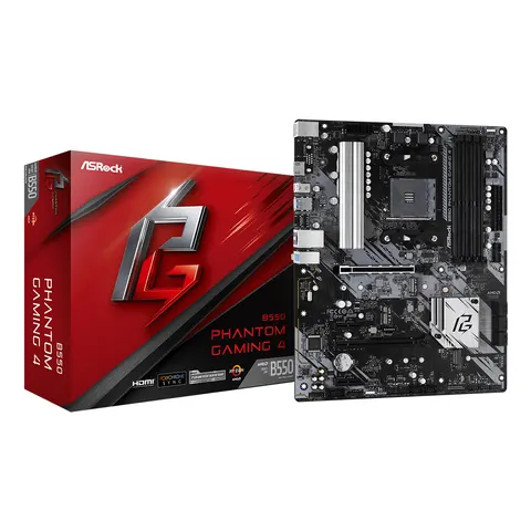 Asrock B550 Phantom Gaming 4 AMD B550 Socket AM4 ATX – image 2