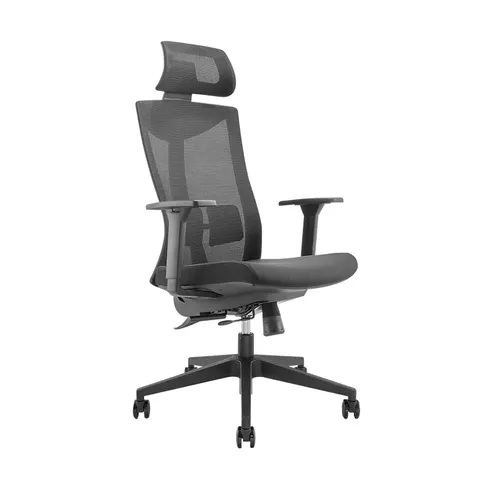 LogiLink Premium Office Chair. mesh back. black – image 2
