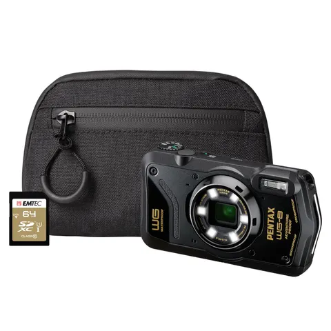 Pentax WG-8 20MP 5x Zoom Compact Digital Camera Combo- Black – image 2