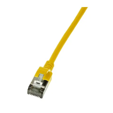 LogiLink Slim U/FTP networking cable Yellow 2 m Cat6a U/FTP (STP) – image 2