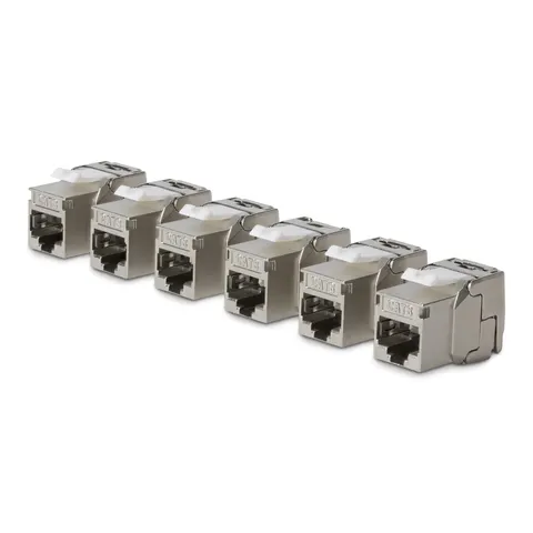 StarTech.com Cat8 Keystone Jack. 6-Pack RJ45 Ethernet Keystone Jacks. – image 2