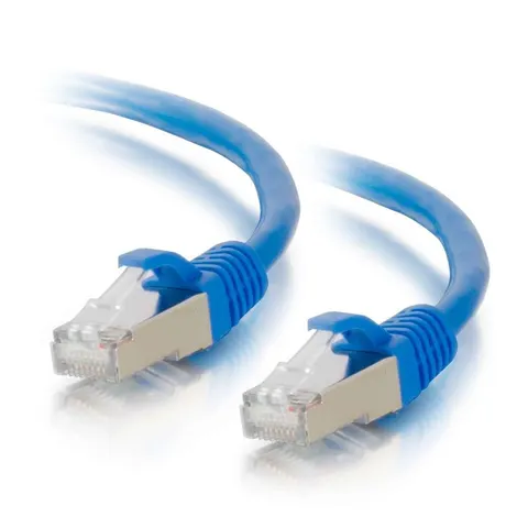 C2G 15m Cat6a Booted Shielded (STP) Network Patch Cable - Blue – image 2