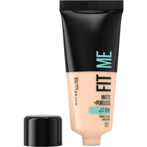 Maybelline New York Matte + Poreless Foundation True Ivory 101 – Medium 30 – Bild 2