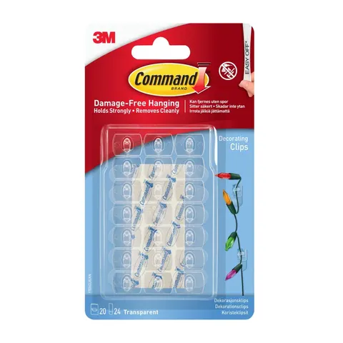 Command Adhesive Strip Decorating Clips – image 3