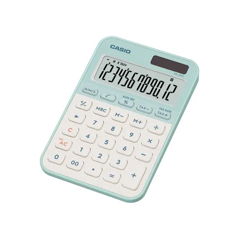 Casio MS-20YC MINI DESK CALC LT GRN – image 2