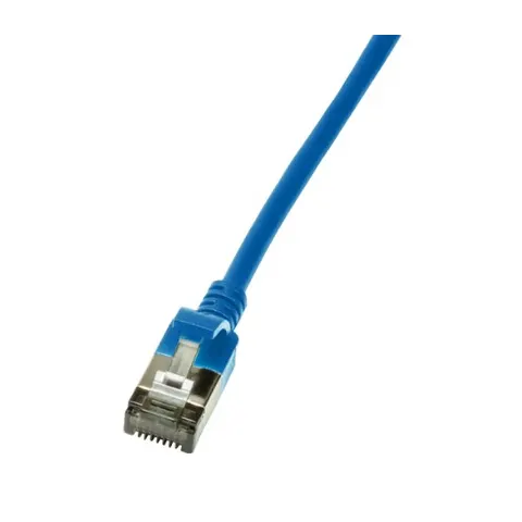 LogiLink Slim U/FTP networking cable Blue 2 m Cat6a U/FTP (STP) – image 2