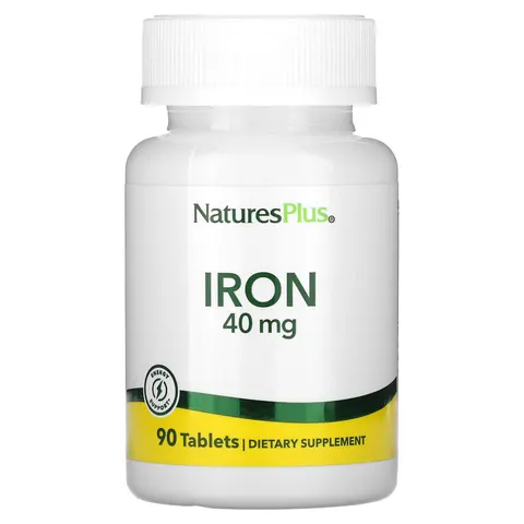 NaturesPlus, Iron, 40 mg, 90 Tablets – image 2