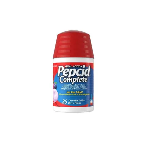 Pepcid Complete Berry Chewable Tablets - Acid Reducer + Antacid, 25 ct – image 2