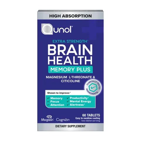 Qunol, Brain Health Memory Plus, 60 Tablets – image 3