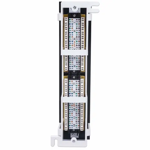 INTELLINET Patchpanel 12-Port Cat6 UTP Wandmontage sw – Bild 2