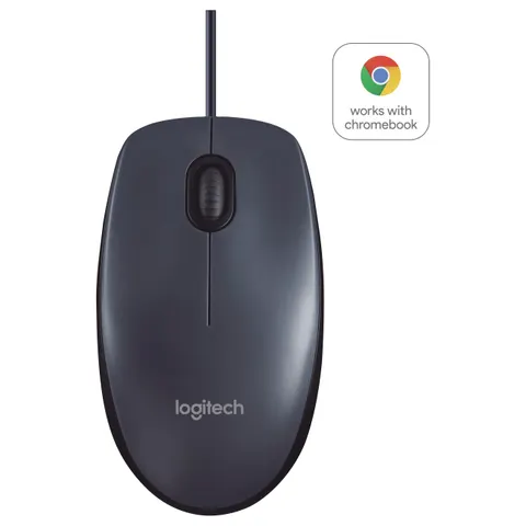 Logitech B100 mouse – Schwarz – Bild 2
