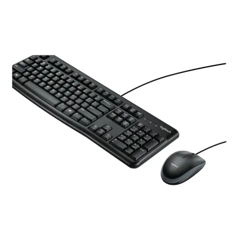 LGN Logitech MK120 Wired Desktopset US Layout – Schwarz – Bild 2