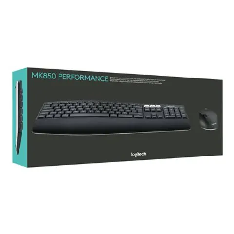 Logitech Wireless Keyboard+Mouse MK850 black retail – Bild 3