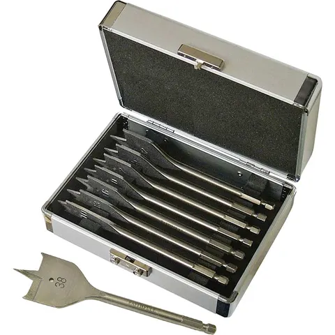 Faithfull Flat Bit Set 8 Piece 10-38Mm – image 3