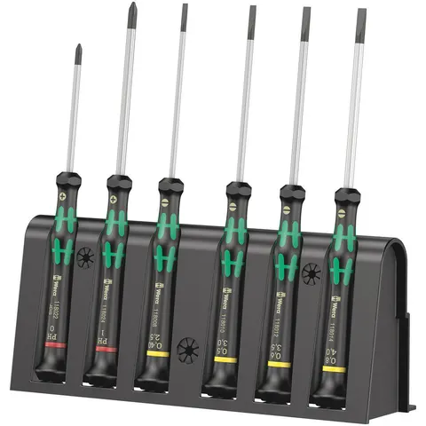 Wera 6 Piece 2035/6 B Kraftform Micro Screwdriver Set – image 2