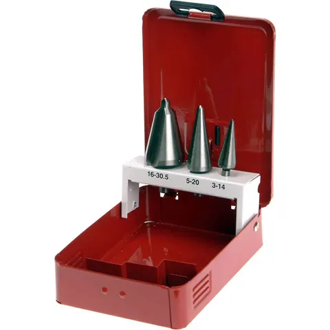 Faithfull 3 Piece HSS Taper Cone Drill Bit Set – image 3