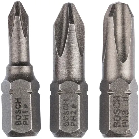 Bosch 3 Piece Extra Hard Phillips Screwdriver Bit Set – image 2