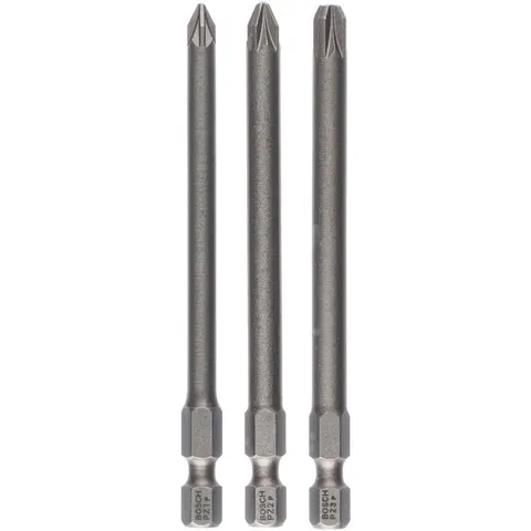 Bosch 3 Piece 89mm Pozi Screwdriver Bit Set – image 2
