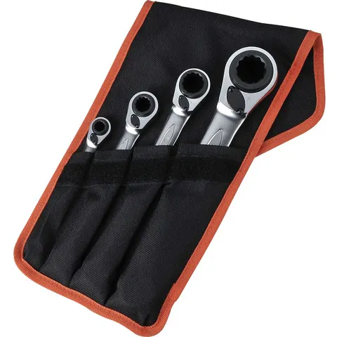Bahco 4 Piece Reversible Ratchet Ring Spanner Set – image 3