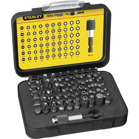 Stanley 61 Piece Screwdriver Bit Set – image 2