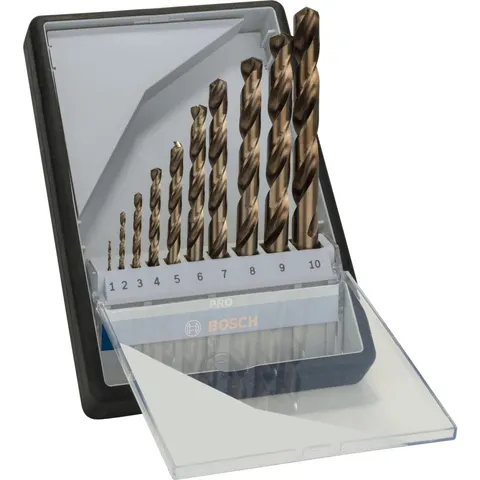 Bosch PRO Robust Line 10 Piece HSS-Co Drill Bit Set – image 2