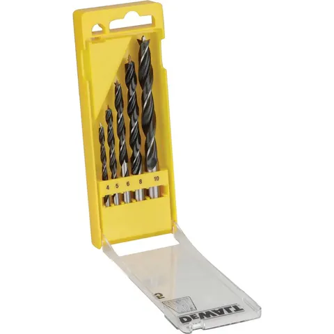DeWalt 5 Piece Brad Point Wood Drill Bit Set – image 2